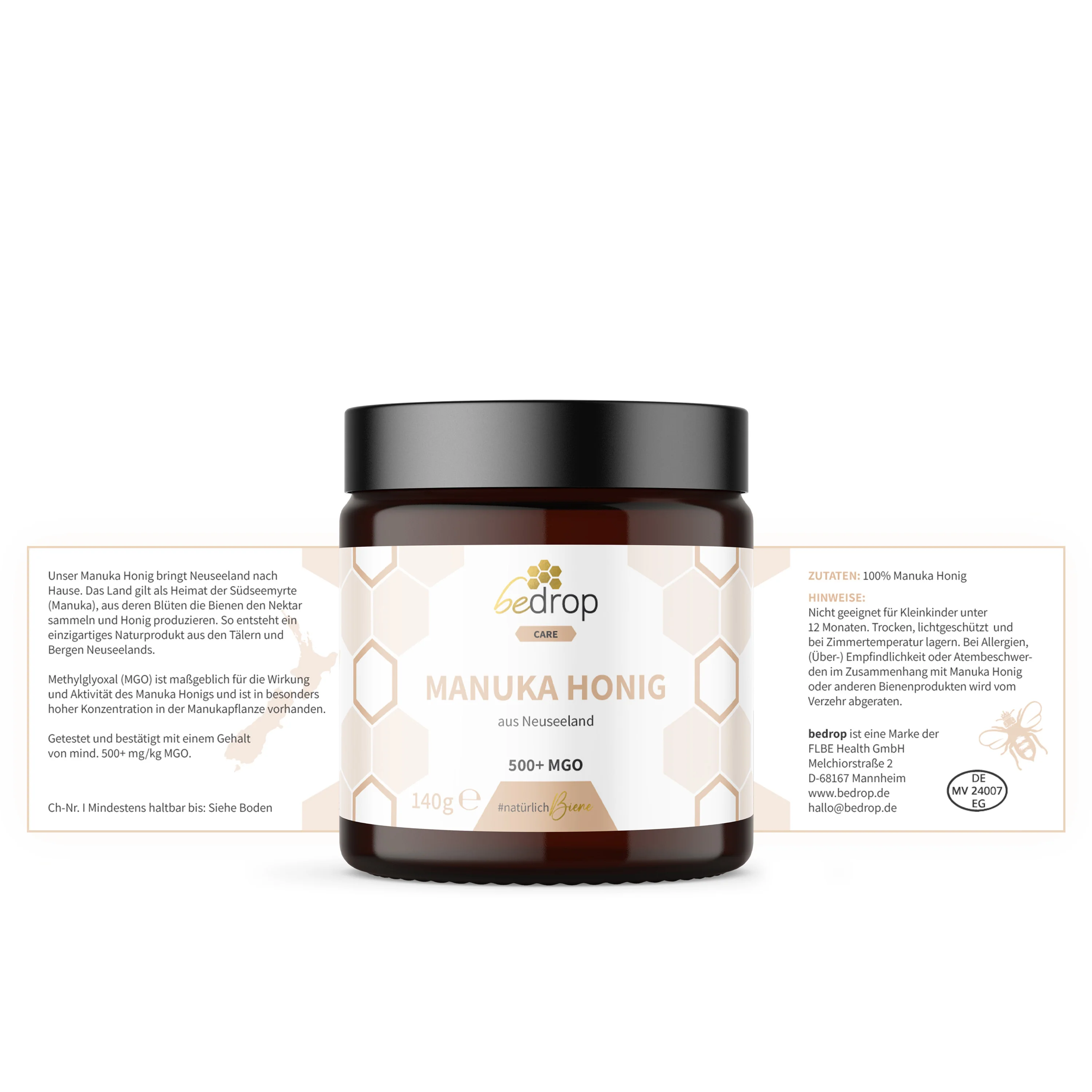 Das Allrounder-Set | Propolis Kapseln & 20% Tinktur + Gelée Royale Kapseln & pur/frisch + Manuka Honig - Image 11