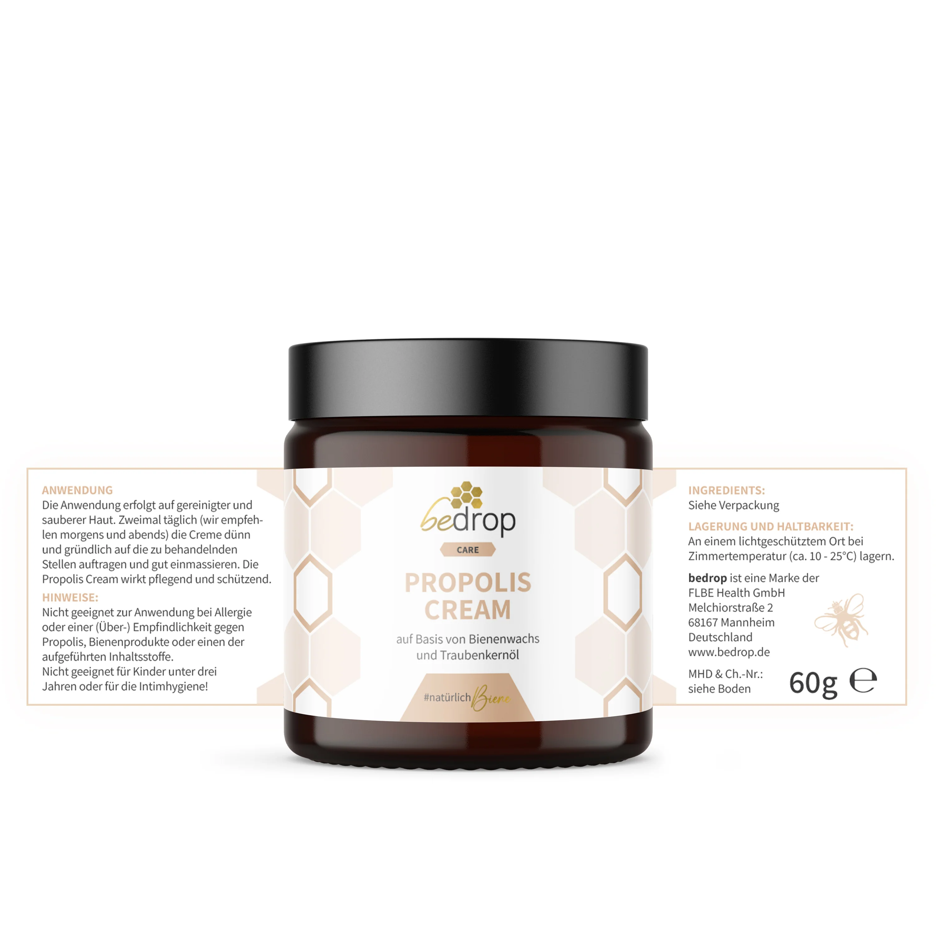 Hautpflege-Set | Bee Cream (Bienengiftsalbe) + Propolis Cream (Propolis Salbe) + Royale Lotion (Körperlotion) - Image 6