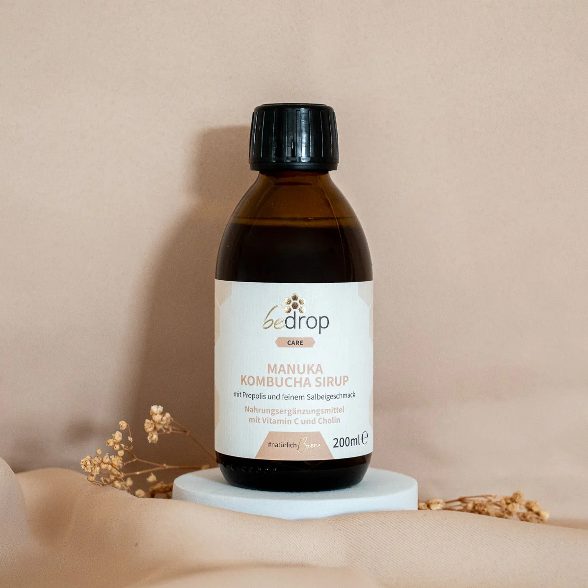 Manuka Kombucha Sirup mit Propolis & feinem Salbeigeschmack - 200ml - Image 2