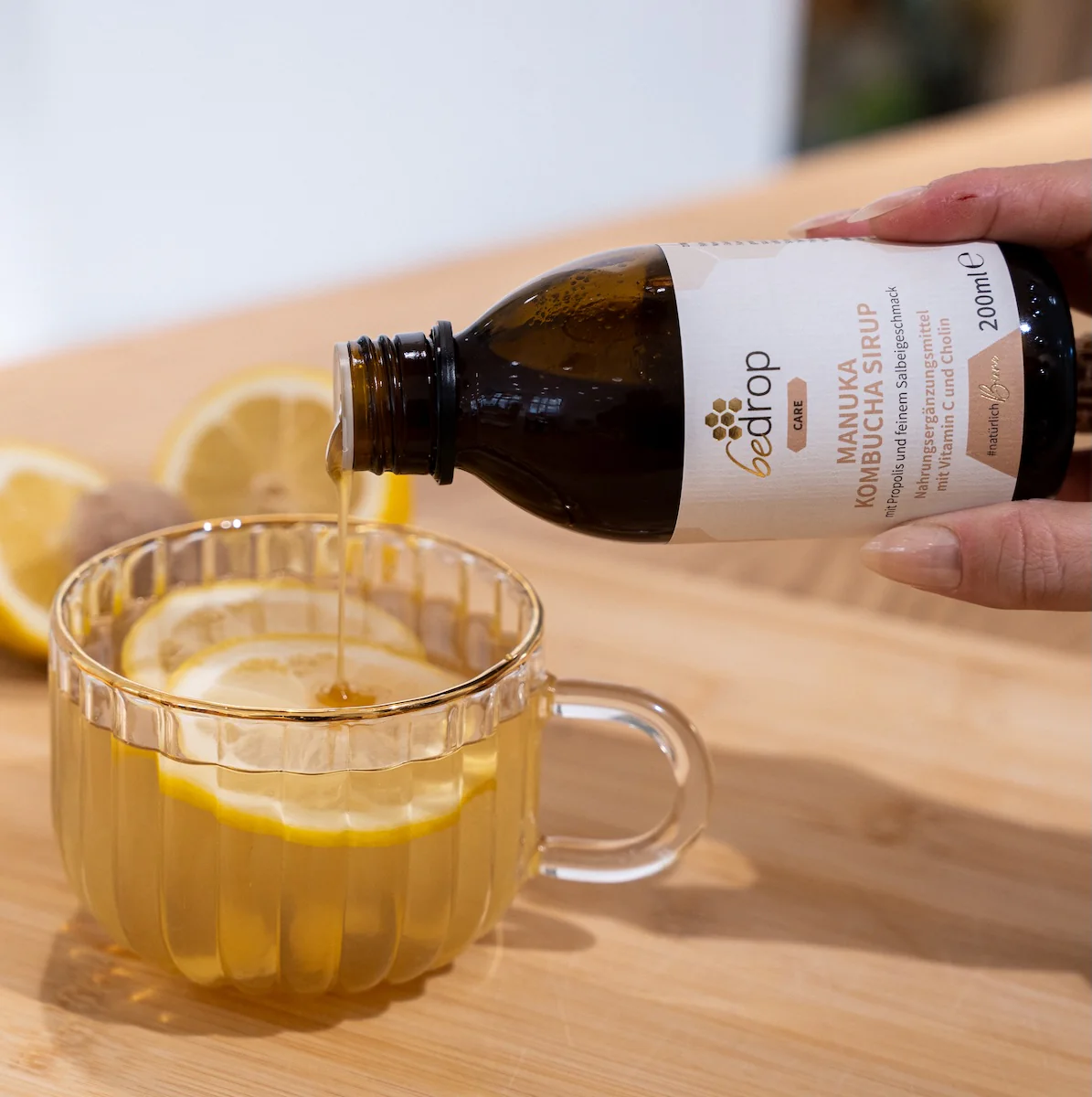 Vorteilsset: 3x Manuka Kombucha Sirup mit Propolis & feinem Salbeigeschmack - 3x 200ml - Image 3