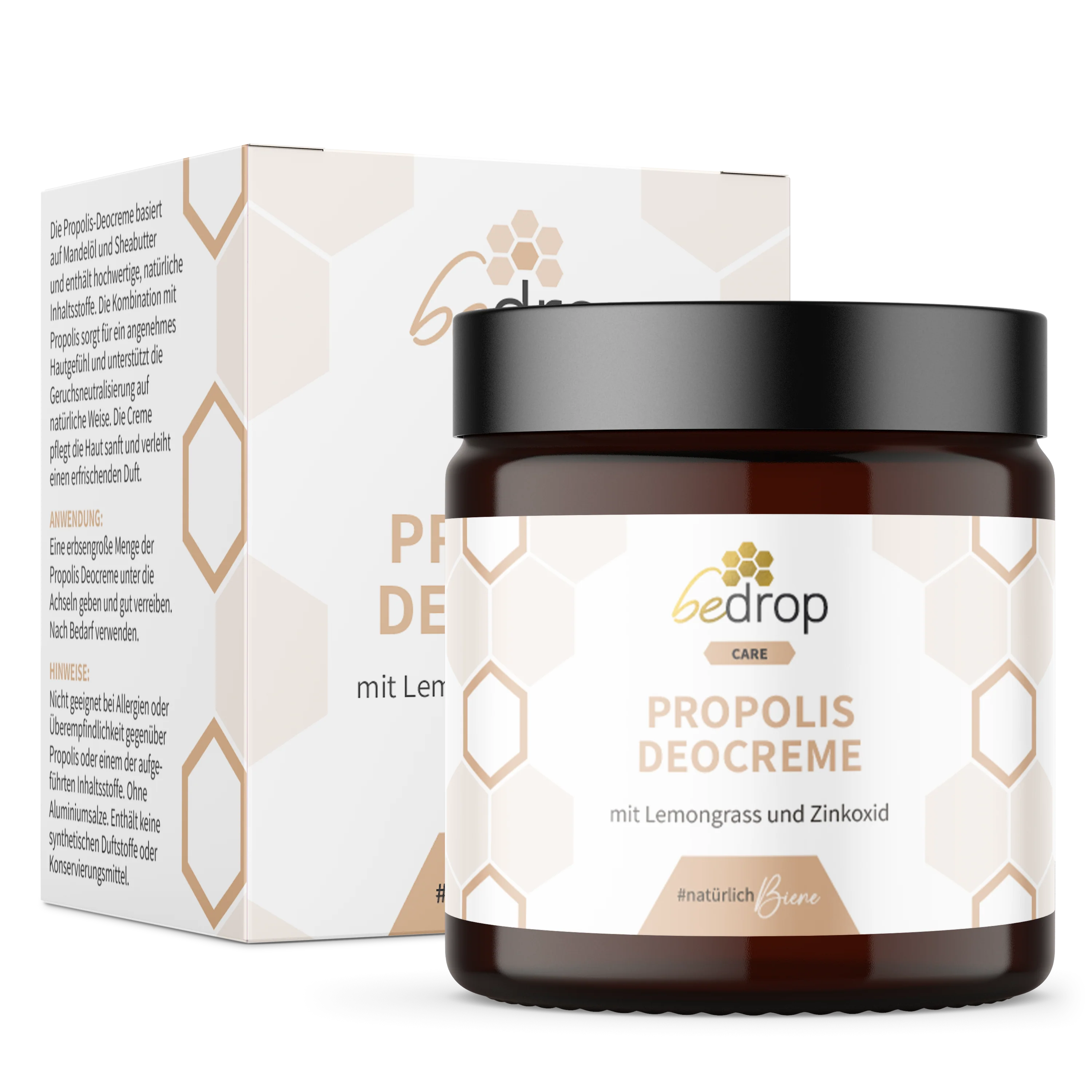 Vorteilsset: 3x Propolis Deocreme / Festes Deo mit Lemongrass -  30ml im 3er Set - Image 3