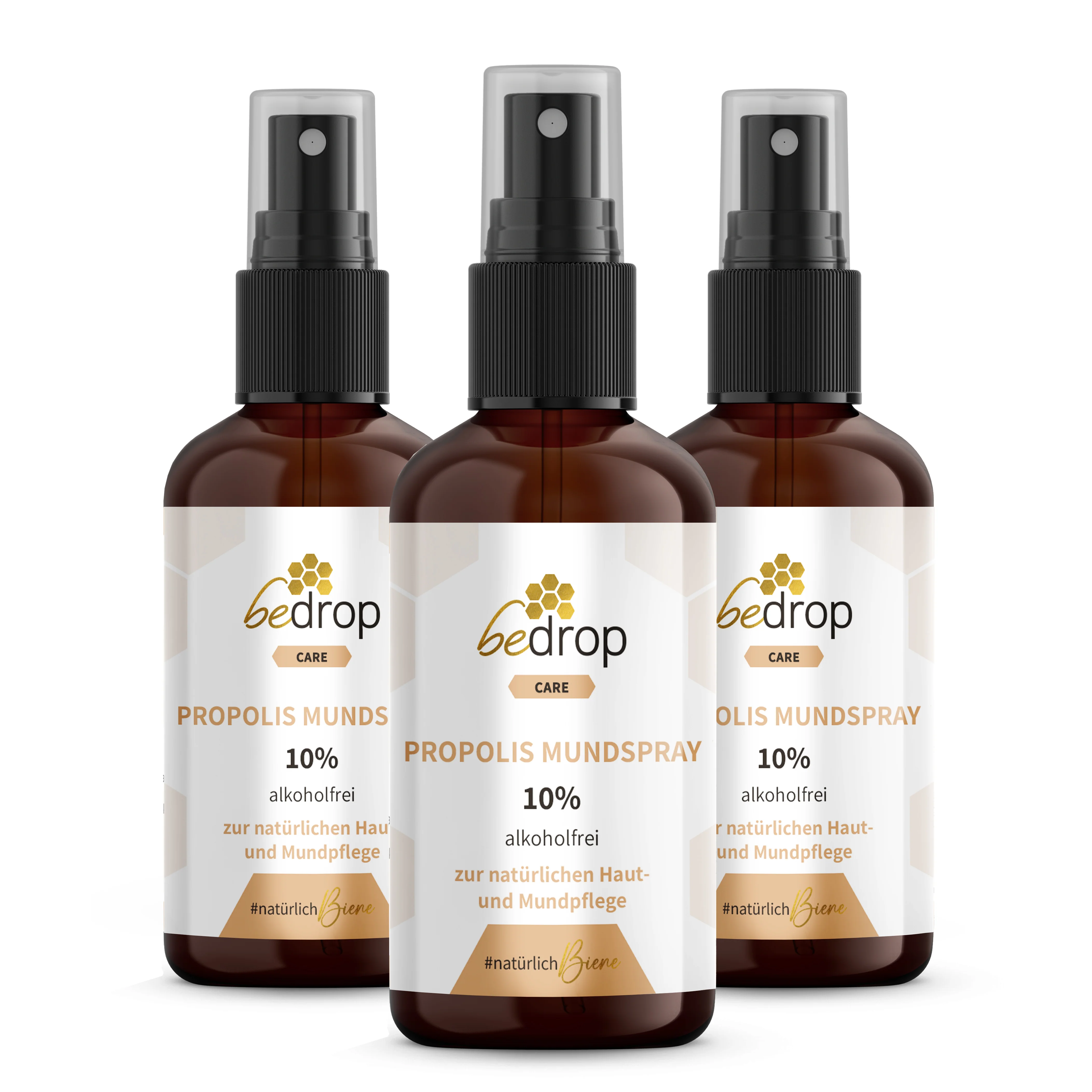 Vorteilsset: 3x Propolis Tinktur Mundspray (alkoholfrei & wasserlöslich) - 30ml im 3er Set