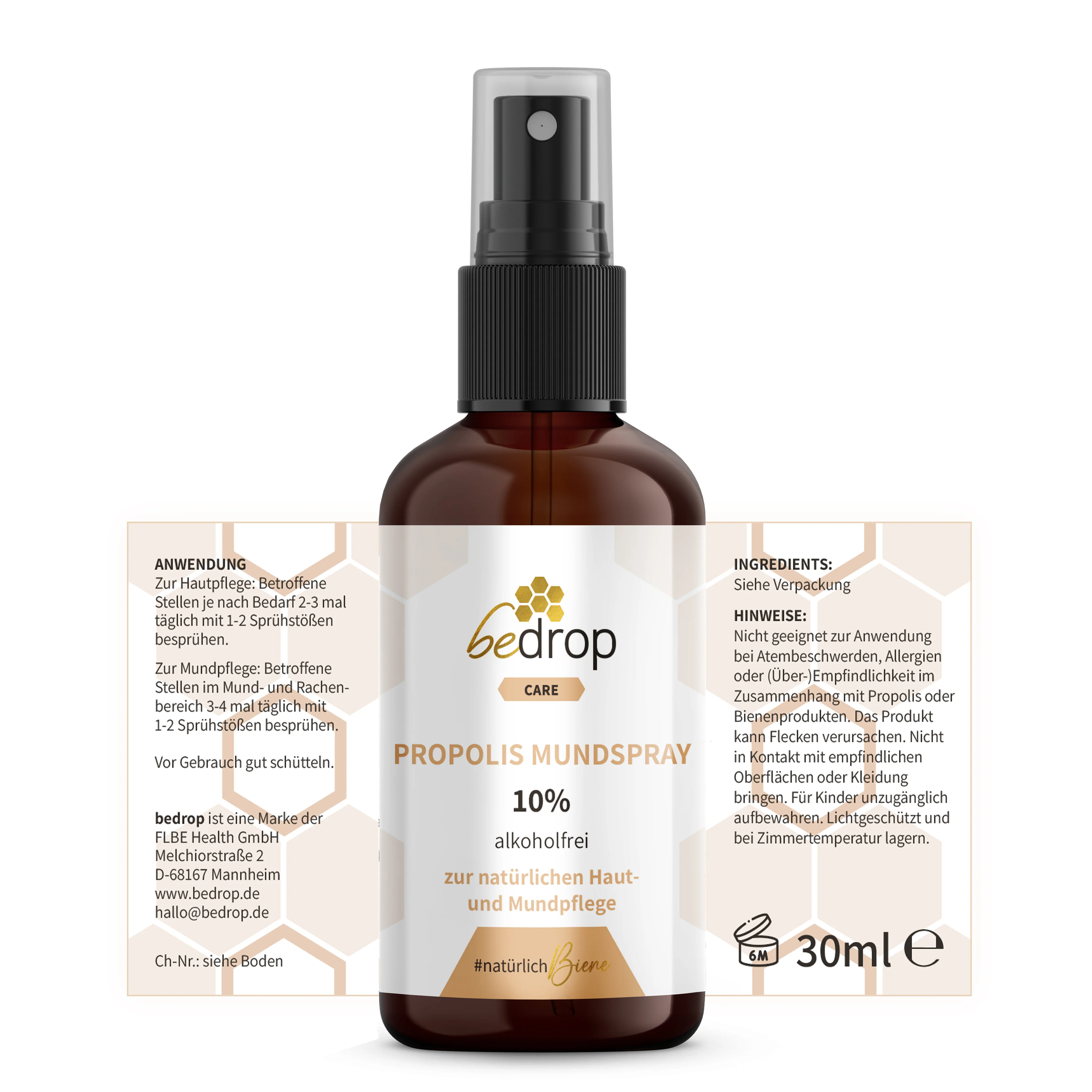 Propolis Tinktur Mundspray (alkoholfrei & wasserlöslich) - 30ml - Image 7