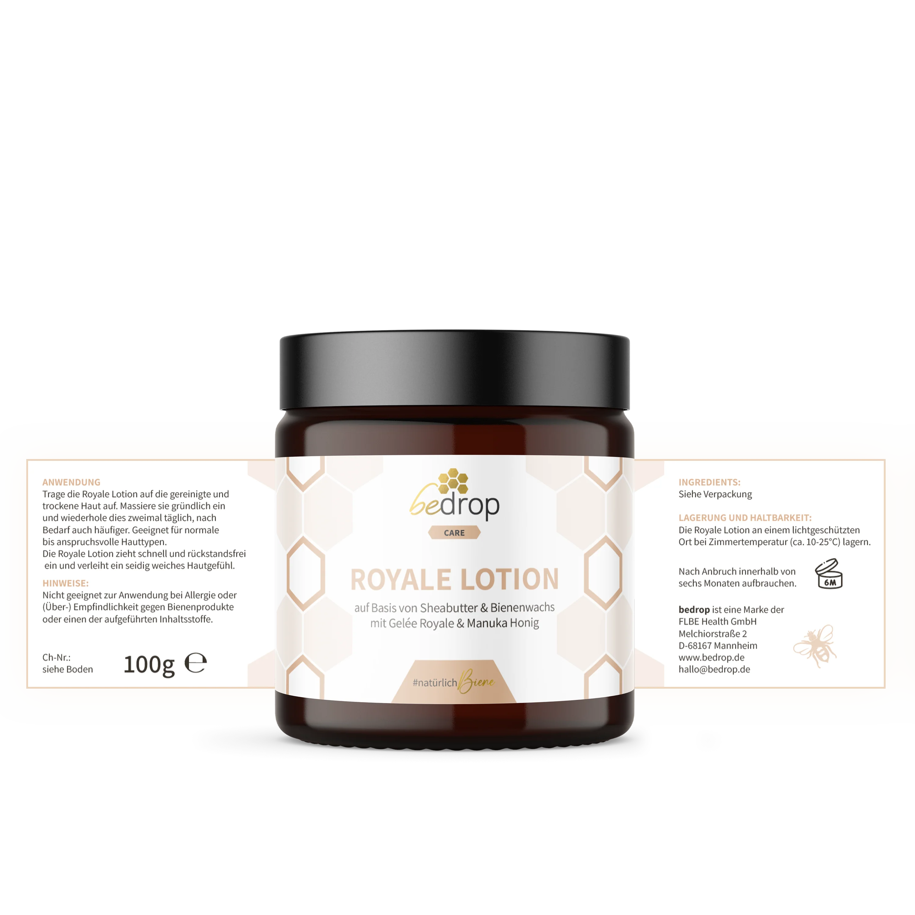 Vorteilsset: 3x Royale Lotion Bodylotion mit Gelée Royale, Sheabutter und Manuka Honig im 3er Set - Image 5